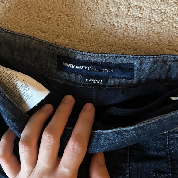 Miss Sixty pleated denim mini skirt - Picture 3 of 3